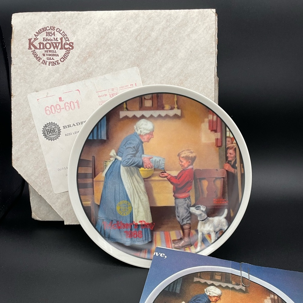 Bradford Exchange decorative plate “Mothers day 1986”